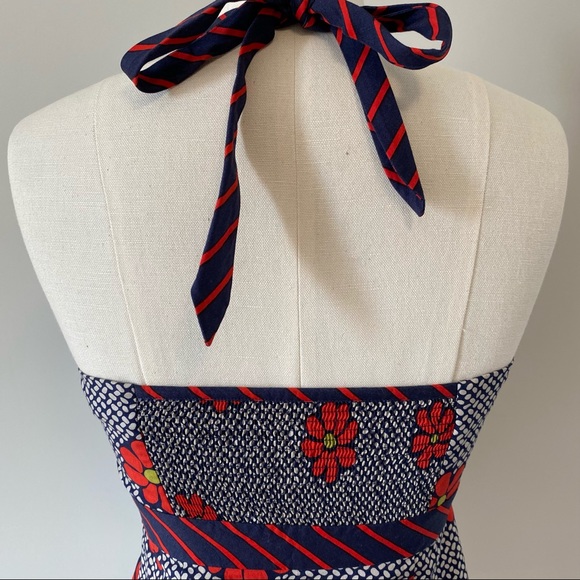 Anthropologie Odille Retro Floral Halter Top - Picture 7 of 12
